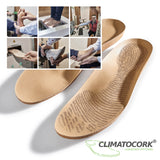 Angepasstes Fußbett Climatocork Master Fitting – Lederbezug natur – Paaransicht von oben