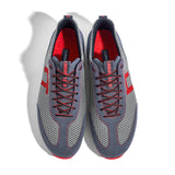 Laufschuh Runnertune Pace Colors – hellgraues Mesh und graues Velour, schwarze Sohle – Paaransicht von oben