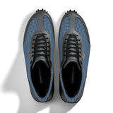 Golfschuh VitalloFlex Pro Hybrid – hellblaues Pepita-Textil und graues Carbon, schwarze Sohle – Paaransicht von oben