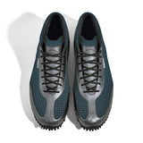 High-Top Golfschuh VitalloFlex Pro Hybrid HT – blaues Pepita-Textil und graues Carbon, schwarze Sohle – Paaransicht von oben