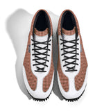 High-Top Golfschuh VitalloFlex Pro Hybrid HT – rosa Pepita-Textil und weißes Carbon, schwarze Sohle – Paaransicht von oben