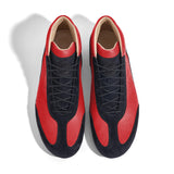 High-Top Sneaker VitalloFlex Puro RSR – rotes Nappaleder und schwarzes Rauleder, schwarze Sohle – Paaransicht von oben