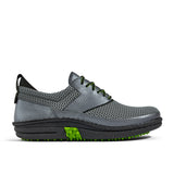 Golfschuh VitalloFlex Quantum Stinger – graues Mesh und graues Carbon, schwarze Sohle – Einzelansicht von der Seite