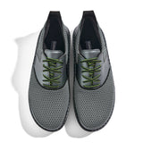 Golfschuh VitalloFlex Quantum Stinger – graues Mesh und graues Carbon, schwarze Sohle – Paaransicht von oben
