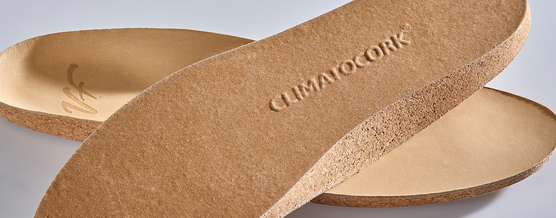 Fußbett Climatocork – Lederbezug natur – Paaransicht