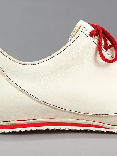 Maßgefertigter Herren-Sneaker Vitallo Speed – weißes Nappaleder, weiße Sohle – Paaransicht von der Seite