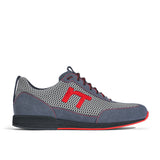 Laufschuh Runnertune Pace Colors – hellgraues Mesh und graues Velour, schwarze Sohle – Einzelansicht von der Seite