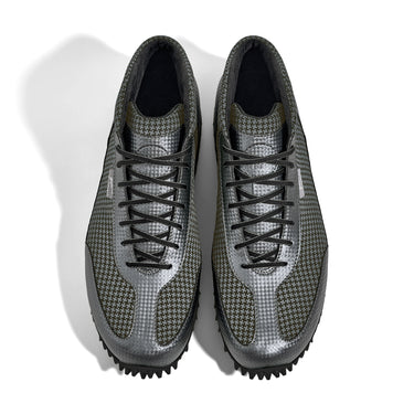 High-Top Golfschuh VitalloFlex Pro Hybrid HT – graues Pepita-Textil und graues Carbon, schwarze Sohle – Paaransicht von oben