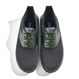 Golfschuh VitalloFlex Quantum Stinger – dunkelgraues Mesh und graues Carbon, schwarze Sohle – Paaransicht von oben